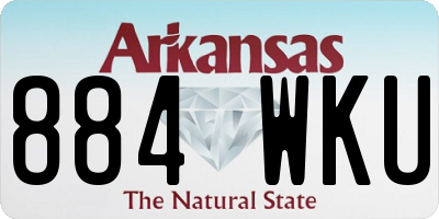 AR license plate 884WKU