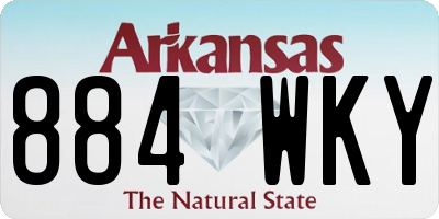 AR license plate 884WKY