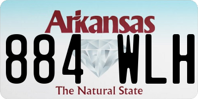 AR license plate 884WLH