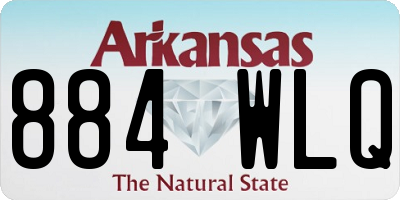 AR license plate 884WLQ