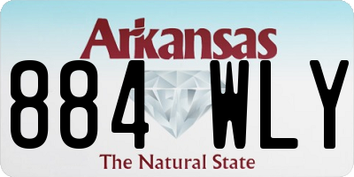 AR license plate 884WLY