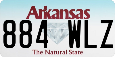 AR license plate 884WLZ