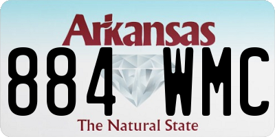 AR license plate 884WMC