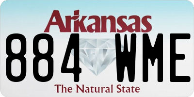 AR license plate 884WME