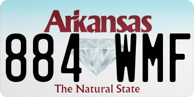AR license plate 884WMF