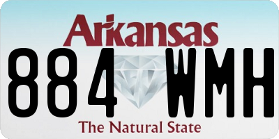 AR license plate 884WMH