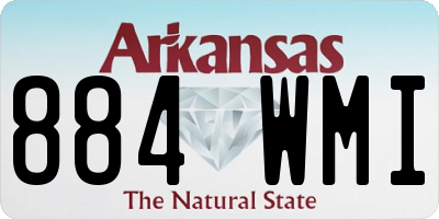AR license plate 884WMI
