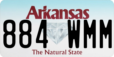 AR license plate 884WMM