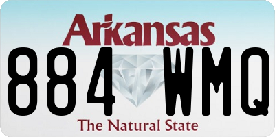 AR license plate 884WMQ