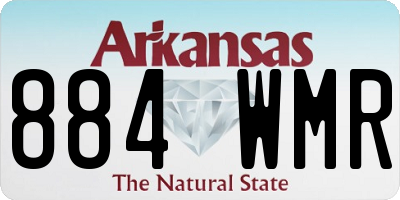 AR license plate 884WMR