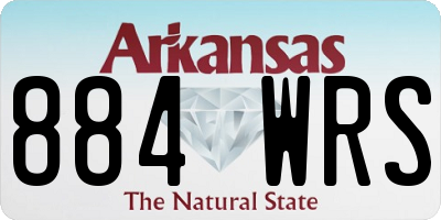 AR license plate 884WRS