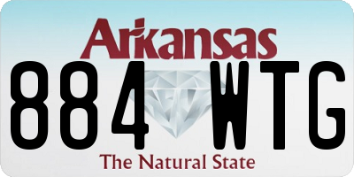 AR license plate 884WTG