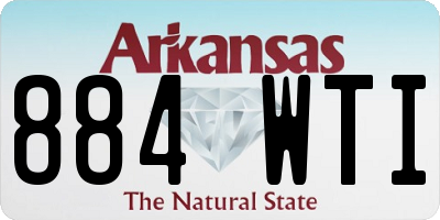 AR license plate 884WTI
