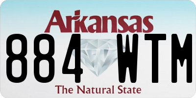 AR license plate 884WTM