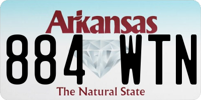 AR license plate 884WTN