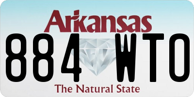 AR license plate 884WTO