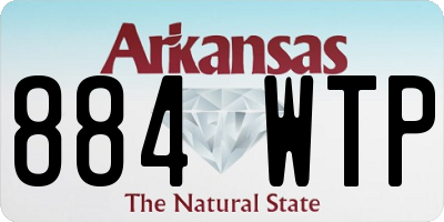 AR license plate 884WTP