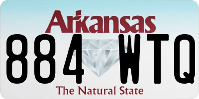 AR license plate 884WTQ