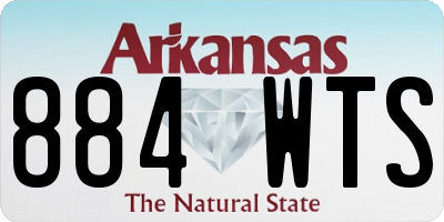 AR license plate 884WTS