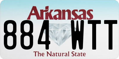 AR license plate 884WTT