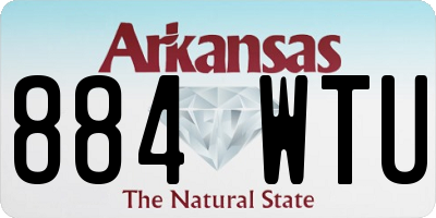 AR license plate 884WTU