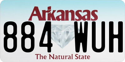 AR license plate 884WUH