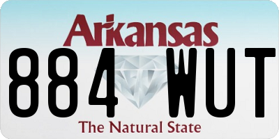 AR license plate 884WUT