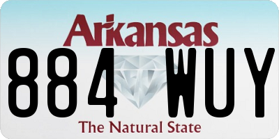 AR license plate 884WUY