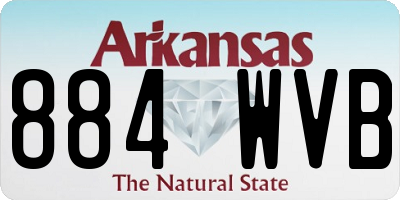 AR license plate 884WVB
