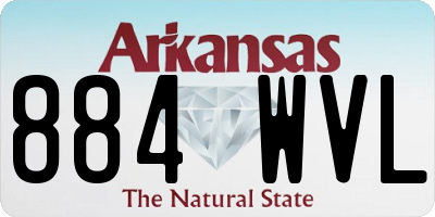 AR license plate 884WVL