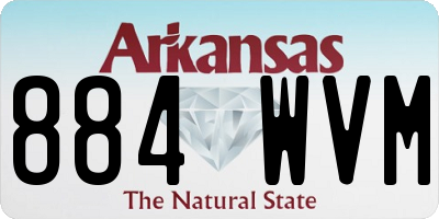 AR license plate 884WVM