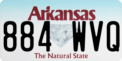 AR license plate 884WVQ