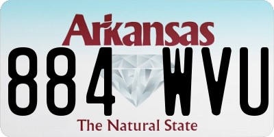AR license plate 884WVU