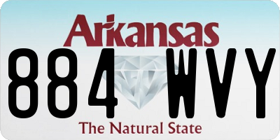 AR license plate 884WVY