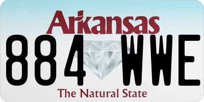 AR license plate 884WWE