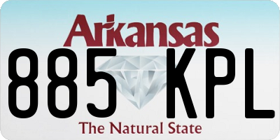 AR license plate 885KPL