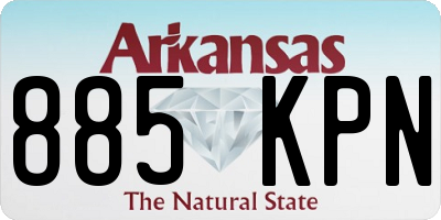 AR license plate 885KPN