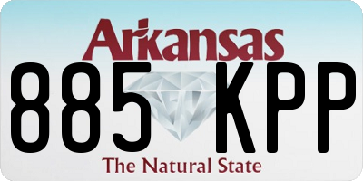 AR license plate 885KPP