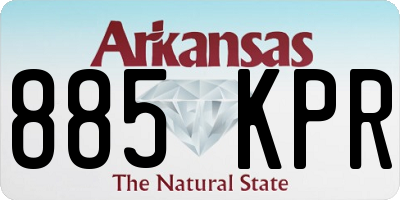 AR license plate 885KPR