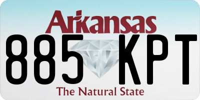 AR license plate 885KPT