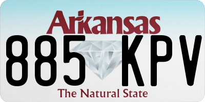 AR license plate 885KPV