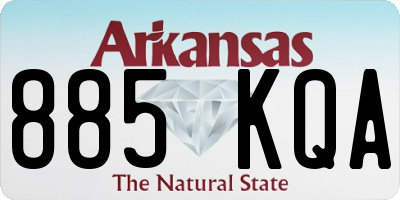 AR license plate 885KQA