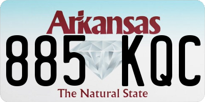 AR license plate 885KQC