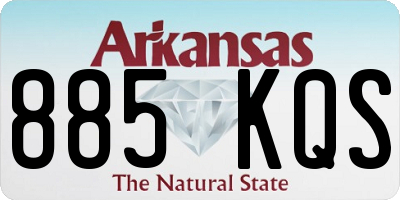 AR license plate 885KQS
