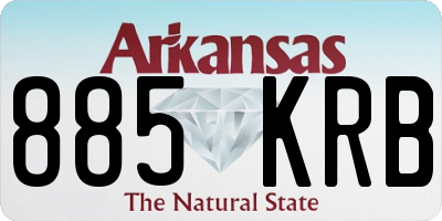 AR license plate 885KRB