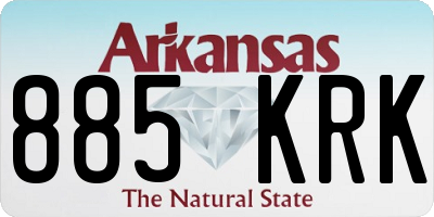 AR license plate 885KRK