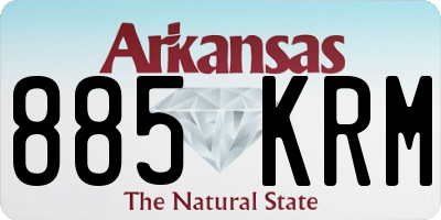 AR license plate 885KRM