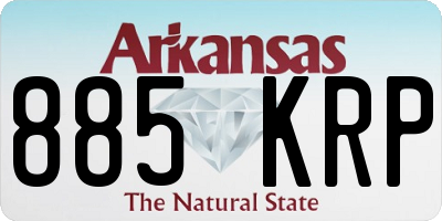 AR license plate 885KRP