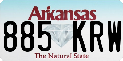 AR license plate 885KRW