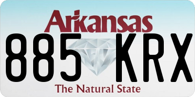 AR license plate 885KRX